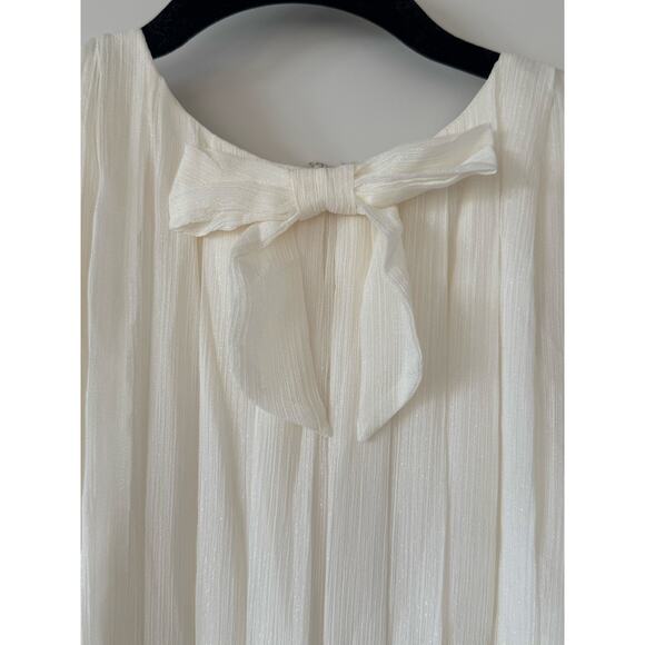 ModCloth “The Pleat-est Things” Mini Dress – Ivory, Size Medium, NEW - Picture 6 of 13